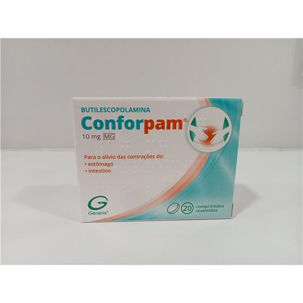 Butilescopolamina Conforpam Mg, 10 Mg Blister 20 Unidade(S) Comp Revest Butilescopolamina