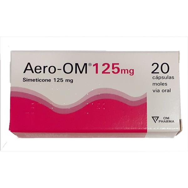 Aero-Om, 125 Mg X 20 Caps Mole Simeticone