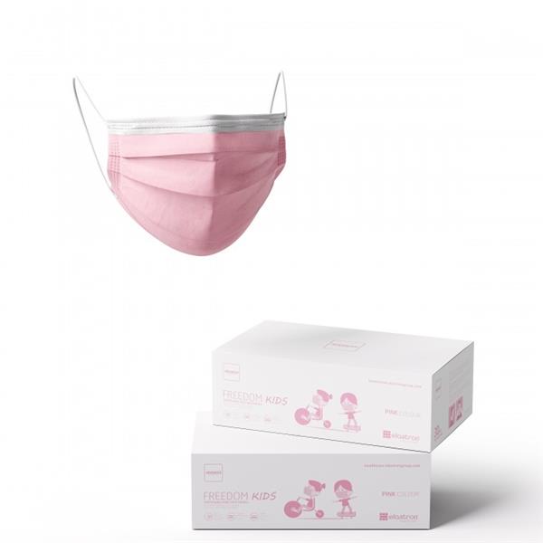 Máscaras Cirúrgicas Kids Rosa 30 Unidades