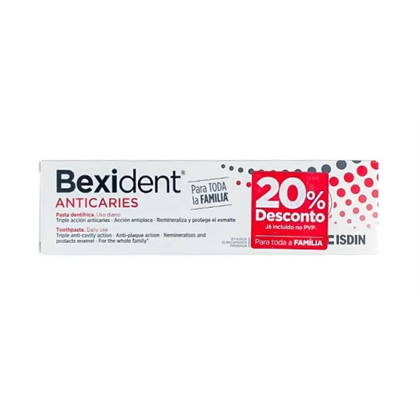 Bexident Anticaries Pasta Dentífrica -20% 75ml