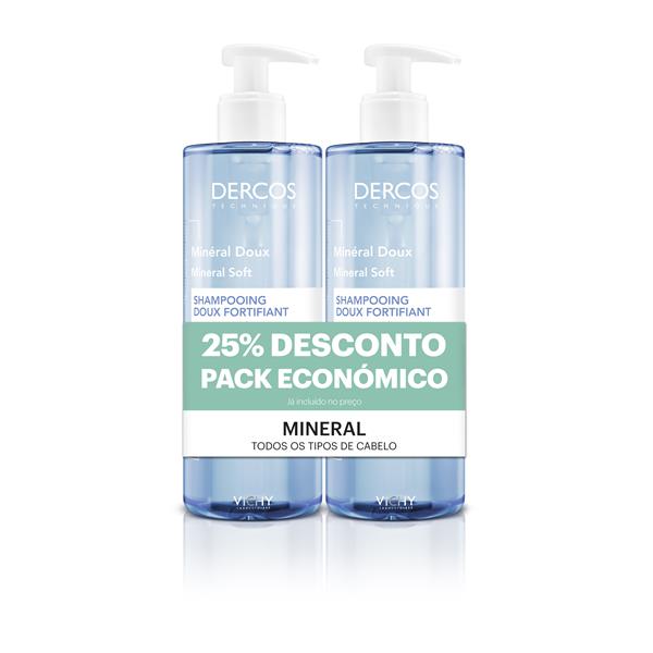 Dercos Mineral 400ml X2 -25%