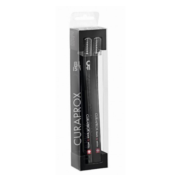 Curaprox Black is White Kit Escovas de Dentes Preta 2 Unidades