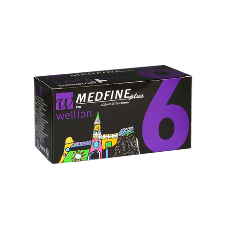 Wellion Medfin PL Agulha 6mm 100 Unidades