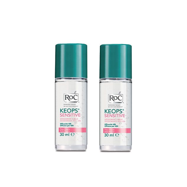 Roc Keops Deo Roll-On Sensitive 2 Unidades Desconto 5€